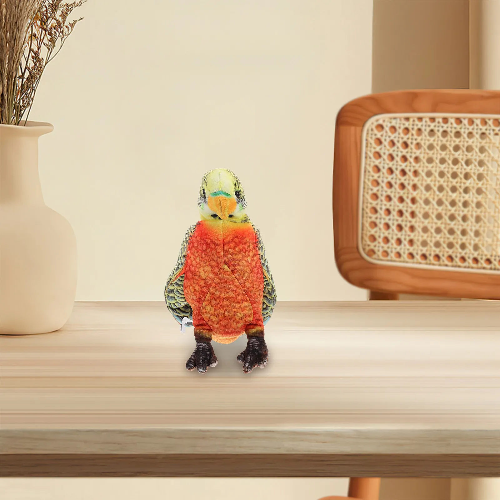 

Реалистичная мягкая игрушка-попугай, милая птица-украшение, декор для дня рождения, детский компаньон, плюшевая птица