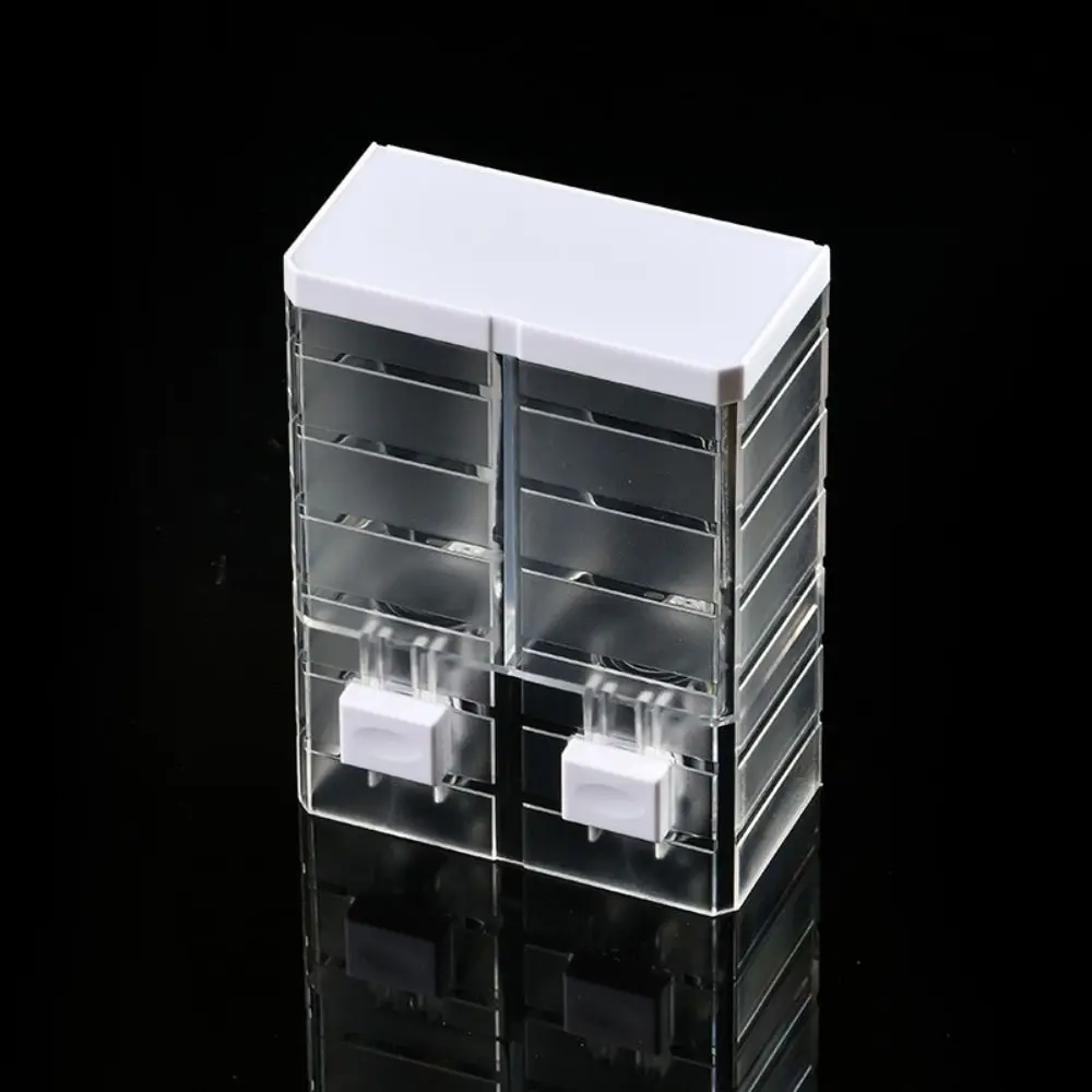 

Plastic 250ml Soap Dispenser Transparent Manual Shampoo Container Wall Mounted Large Capacity Liquid Soap Container Kitchen