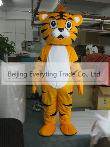 New Adult Hot Sale Foam Cute Tiger Fancy Cartoon Mascot Costume Plush Christmas Fancy Dress Halloween Mascot Costume