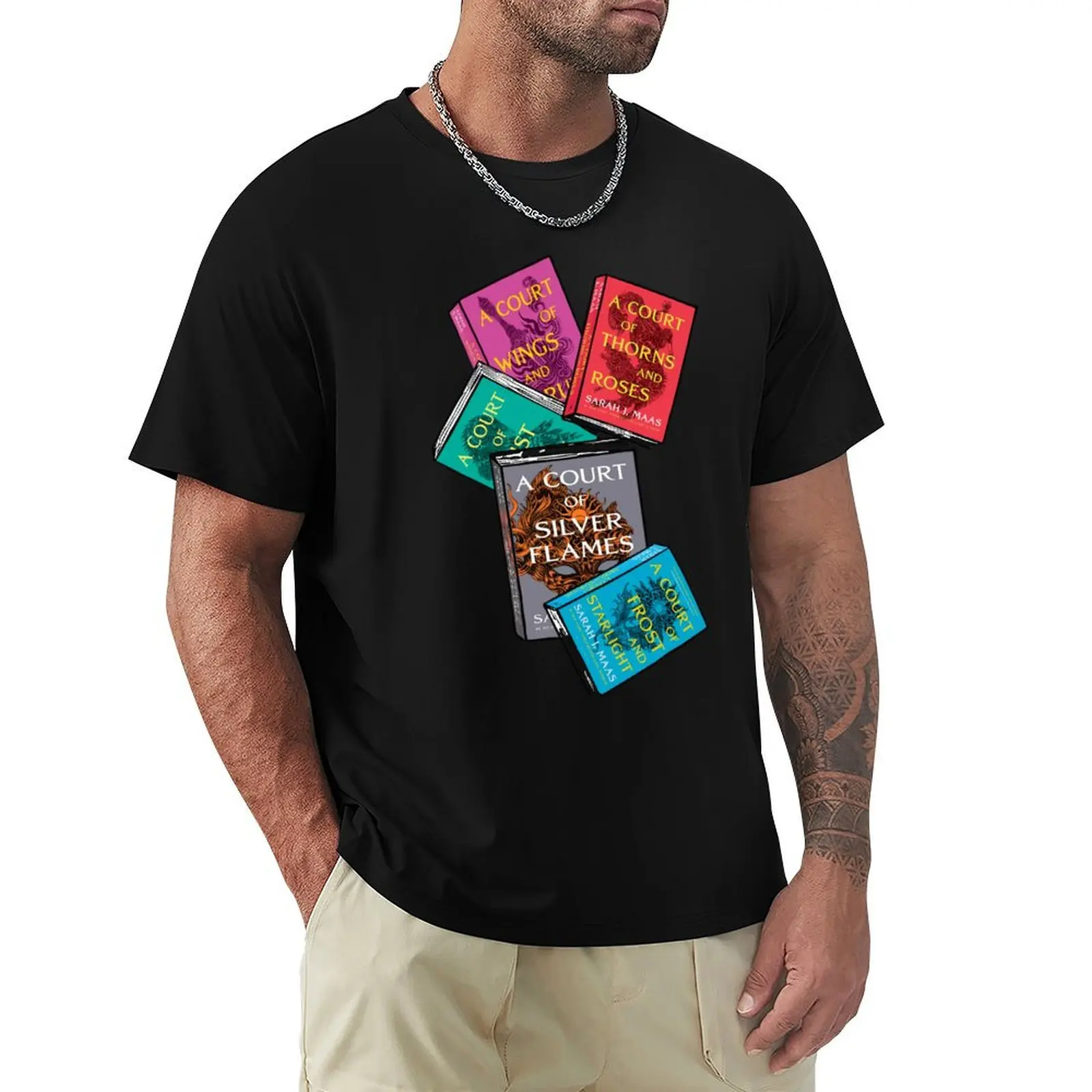 acotar books Bookish 4 Book Pack Book Set T-Shirt funny t shirts man T-Shirt