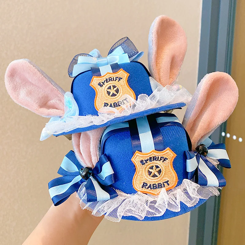 

Офицер Джуди Хоппс Зверополис повязка на голову милые милые заячьи уши заколка для волос аксессуары для волос для детей девочек детская вечеринка косплей