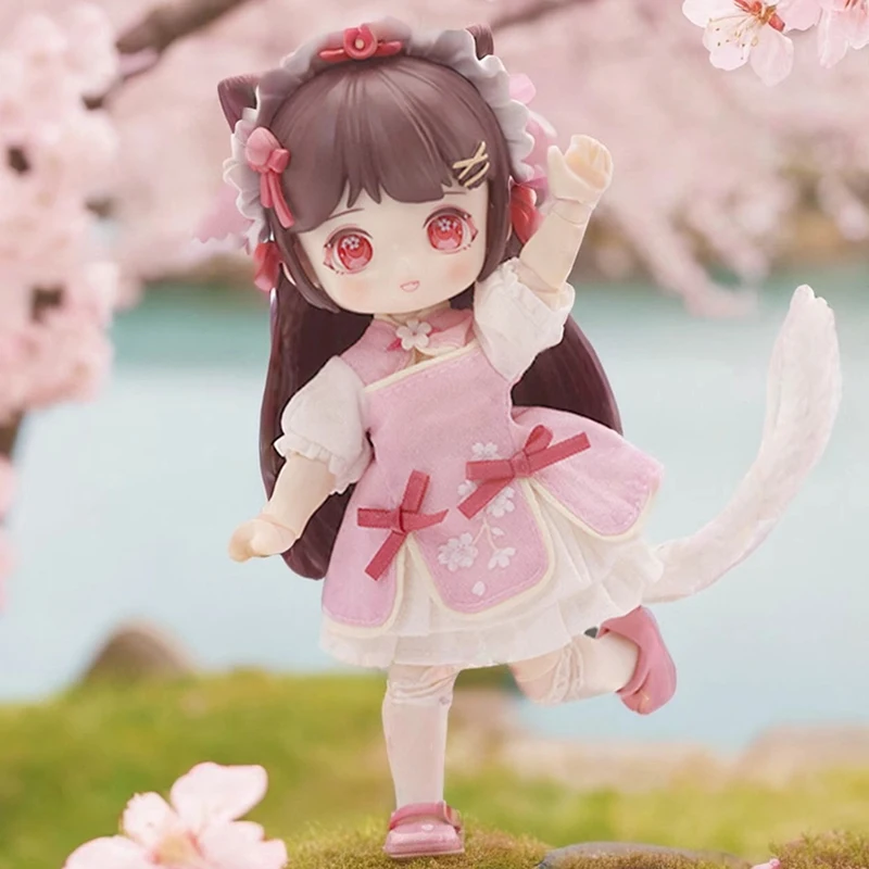 Original Nagi Cherry Blossom Season 1/12 Bjd Doll Kawaii Elevator Figure Bjd Action Figurine Model Collection Statue Ornament