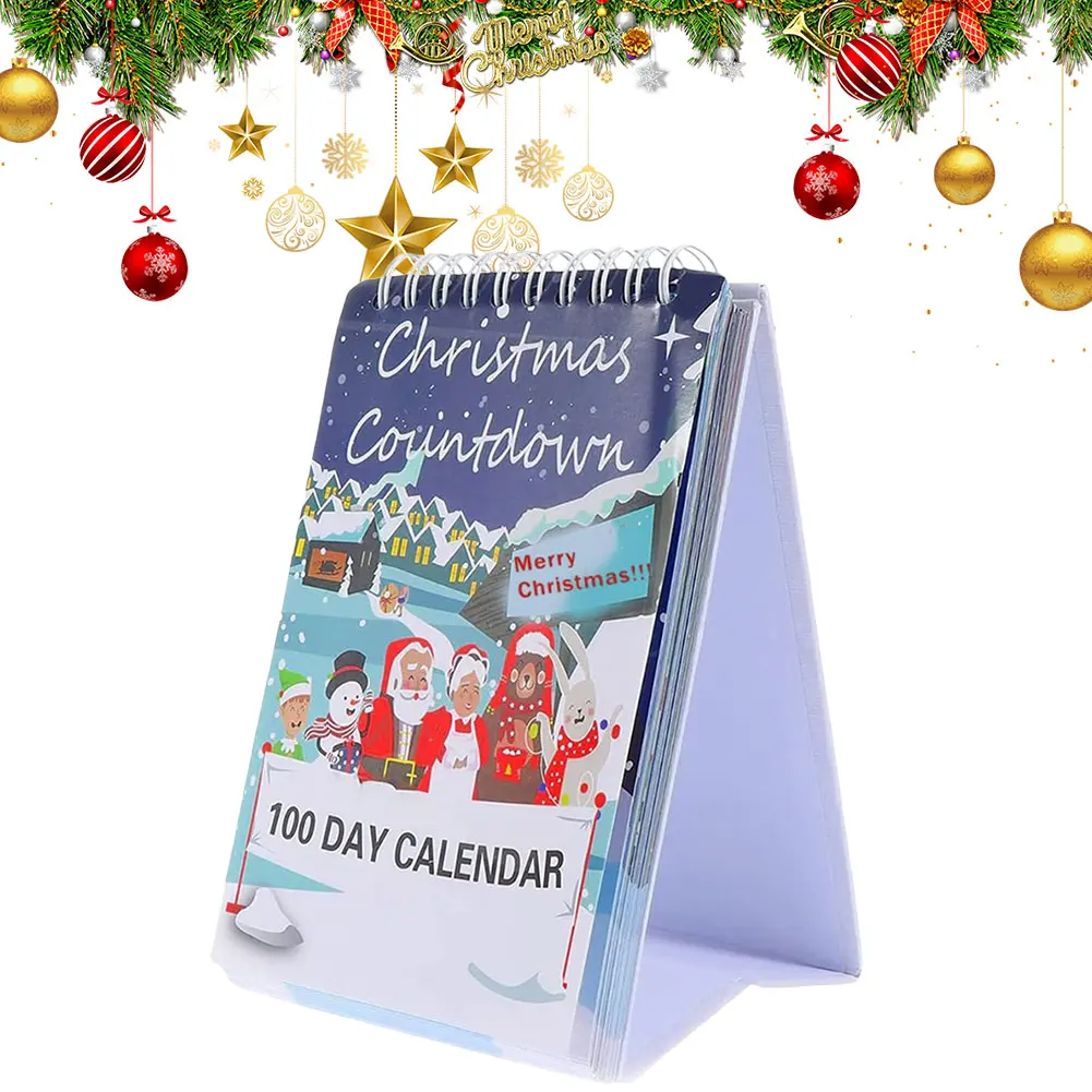 100 Day Christmas Countdown Calendar 2025 Christmas Countdown Calendar for 100 Days Interactive Wall Home Decor