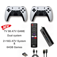 TV98 ATV game Video Game Sticks Wireless Controller Game Stick 8K HD 10000 games Retro game 4G 5G Dual WIFI PK M15 pro Console