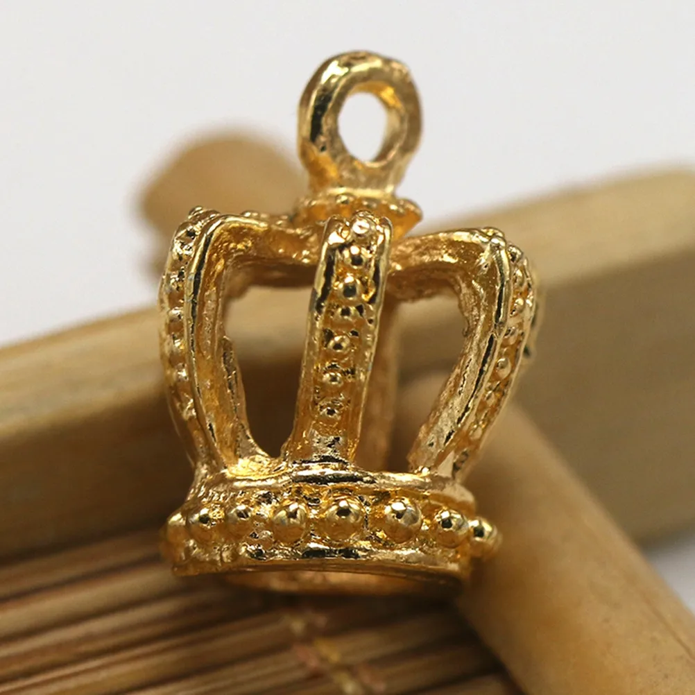 

50 шт. подвесок-корон из сплава для самостоятельного изготовления украшений: для ожерелий, браслетов, серег, брелоков, декора для телефонов, косплея