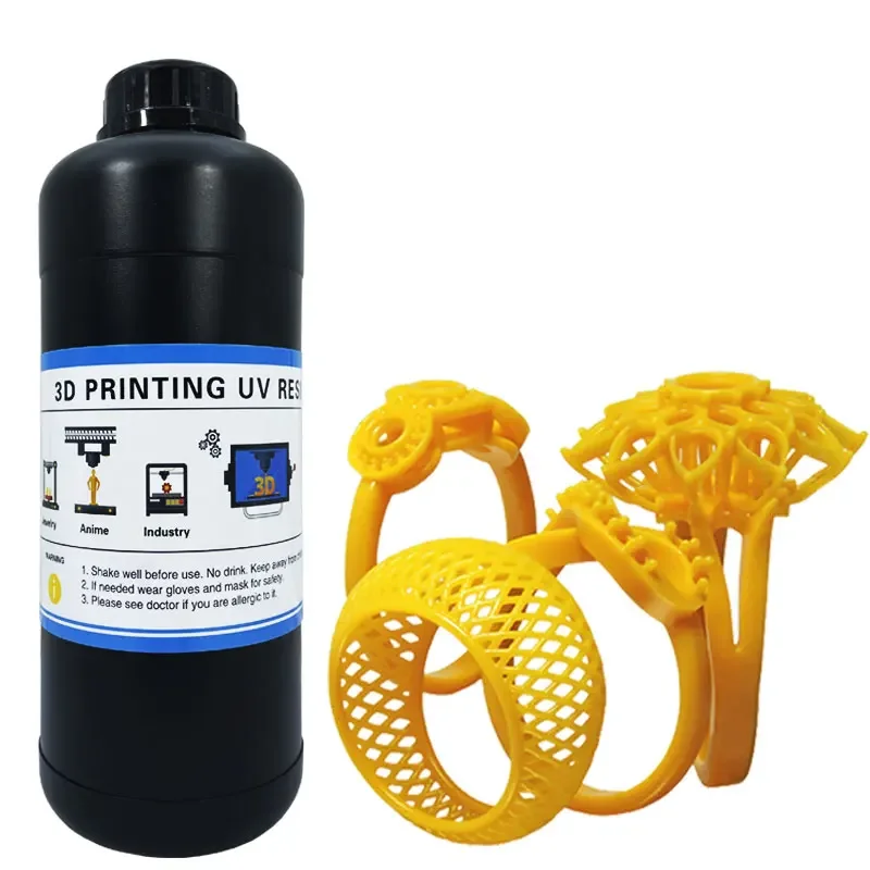 

3D High Wax UV Curing Liquid Resin 405nm LCD DLP Printer Resin 3D Printing for Jewelry Models Casting 500g/1000g