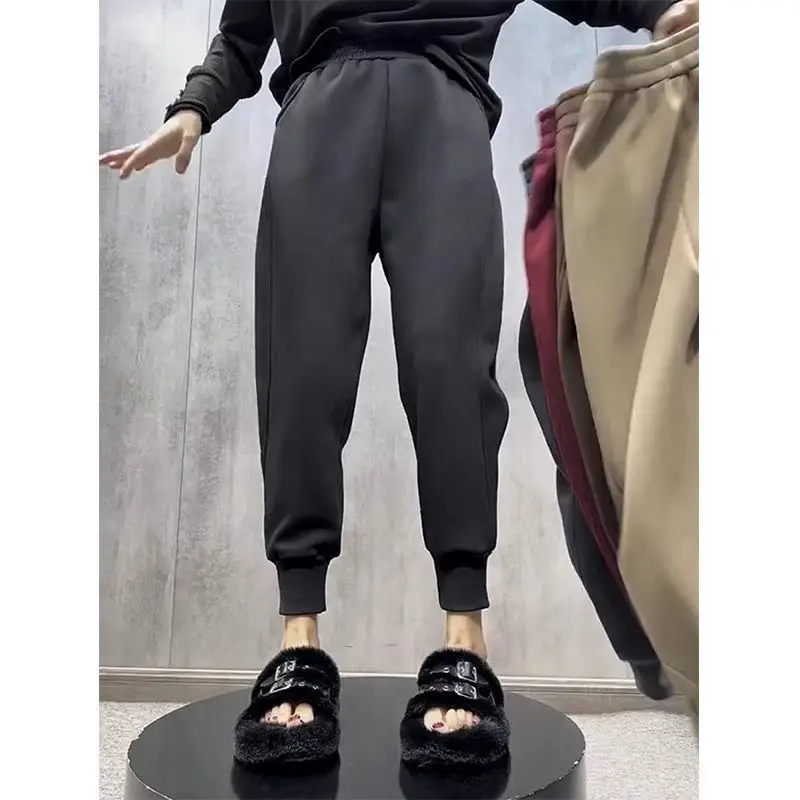 

Men's Casual Harlan Pants Thiened Fce Autumn Winter plus Size 300 Pou New Sle Lazy Sle Sweatpants High Waist Poly...