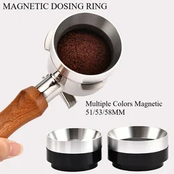 51mm 53mm 58mm Aluminum Espresso Coffee Dosing Ring Magnetic Dosing Funnel Coffee Accessories. Super Magnetic. PerfectFit
