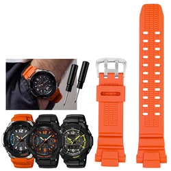 For Casio Watch Strap GW-3000 GW-3500B GW-3000B GW-2000/1200 Series Silicone Rubber Watch Bracelet Band Watchband with Tools