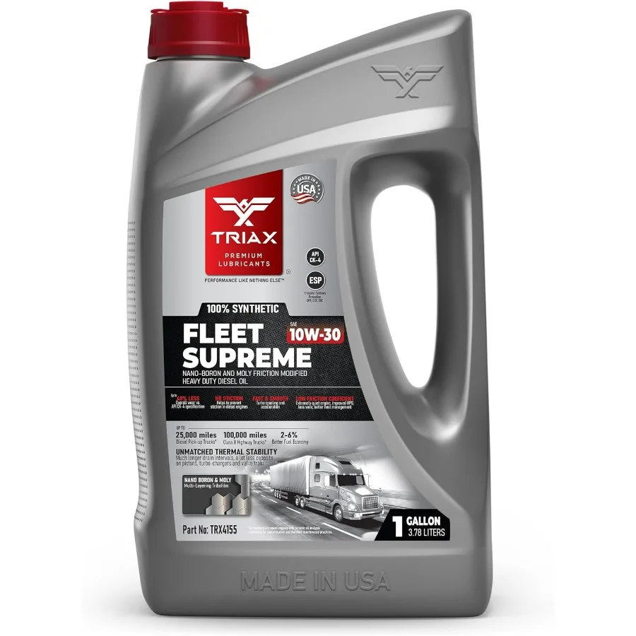 

Fleet Supreme ESP 10W30 API CK4 Полностью синтетическое сверхмощное дизельное моторное масло с модификацией трения Moly Boron для расширения