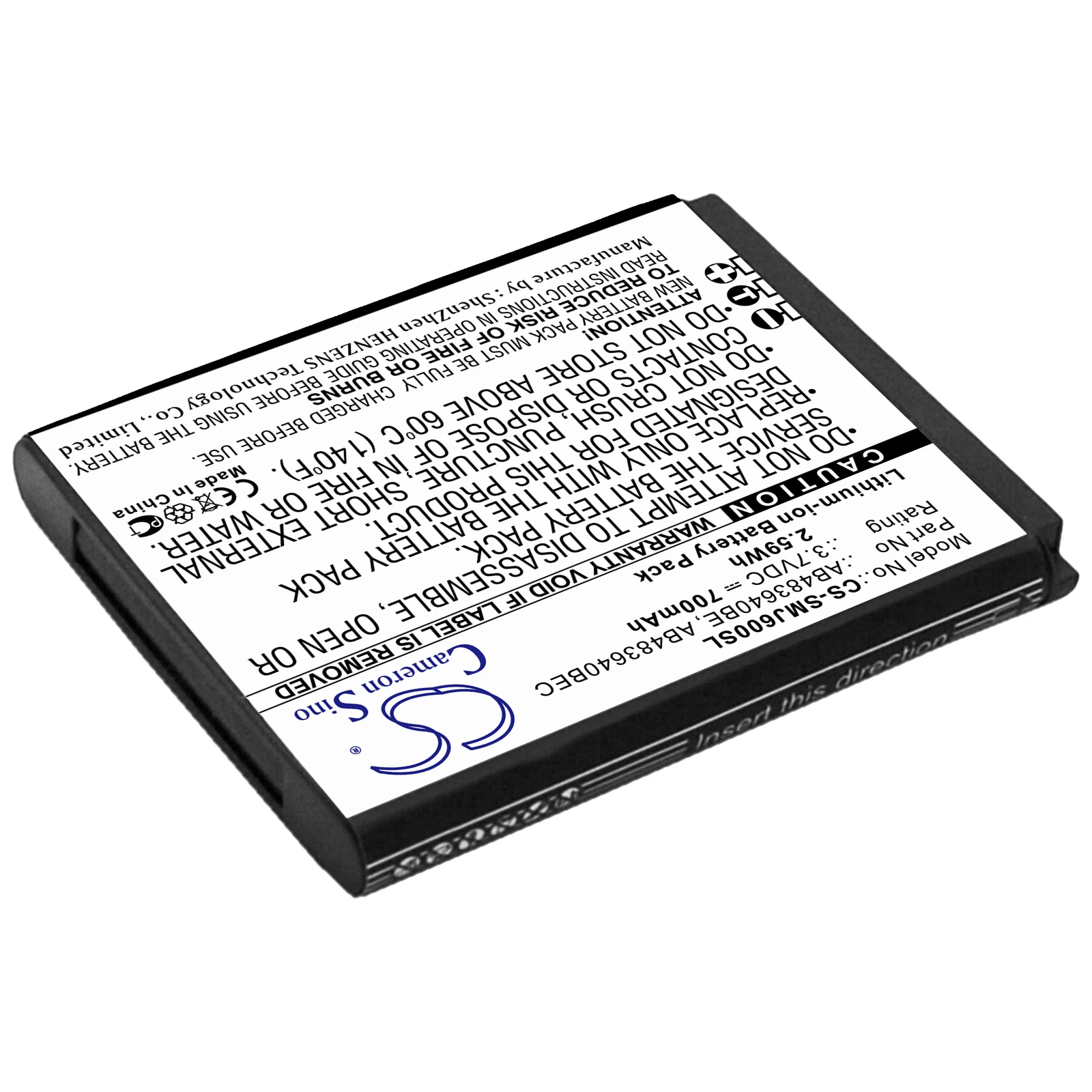 Mobile,SmartPhone Replacement Battery For Samsung:B3210 Corby TXT,Corby TXT,AB483640BE,AB483640BEC,--700mAh/2.59Wh--3.7V--Li-ion