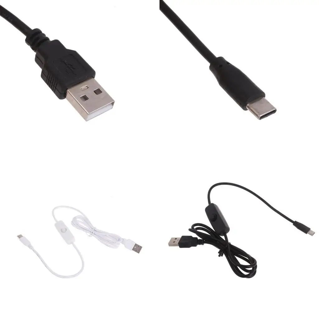 

652F Type-C to USB-A 2.0Male Cable,Type‑C Power Adapter Power Cord 1M CopperCore Wire