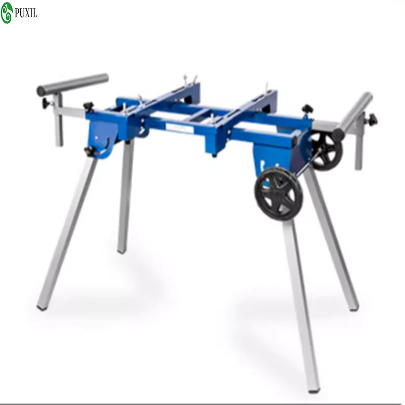 Aluminum Sawing Machine Cutting Saw Bracket Interface Aluminum Machine Workbench Woodworking Table Mobile Portable Bracket