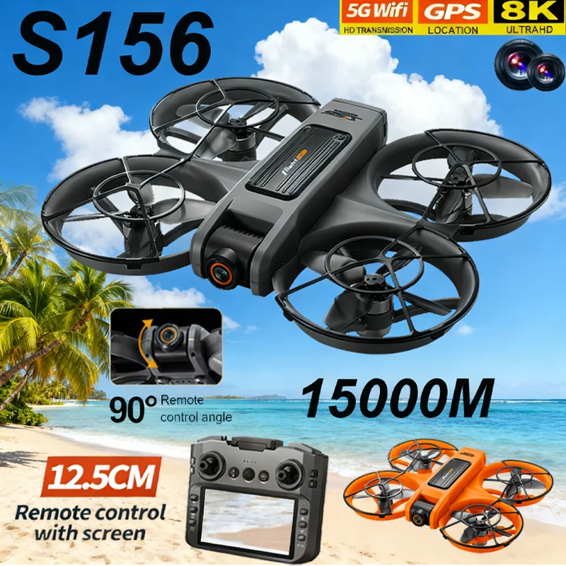NEW Original S156 Drone 8K WIFI GPS Professional HD Aerial Photography Remote Control Aircraft HD Dual Camera Quadcopter Toy UAV