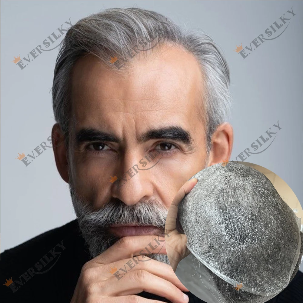 

Супертонкая кожа 0,02 мм, плотность 80%, белая, серая, платина # 60R 380 # Парик Натуральная линия волос Парик Необнаружимые мужские человеческие волосы Vloop