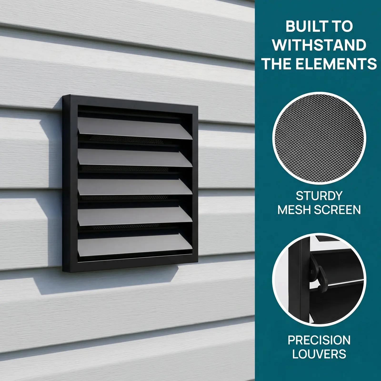 Silver Aluminum Blinds Vent Cover for Air Ducts Easy Install Louvered Grille for Hvac Systems Home Renovation Use