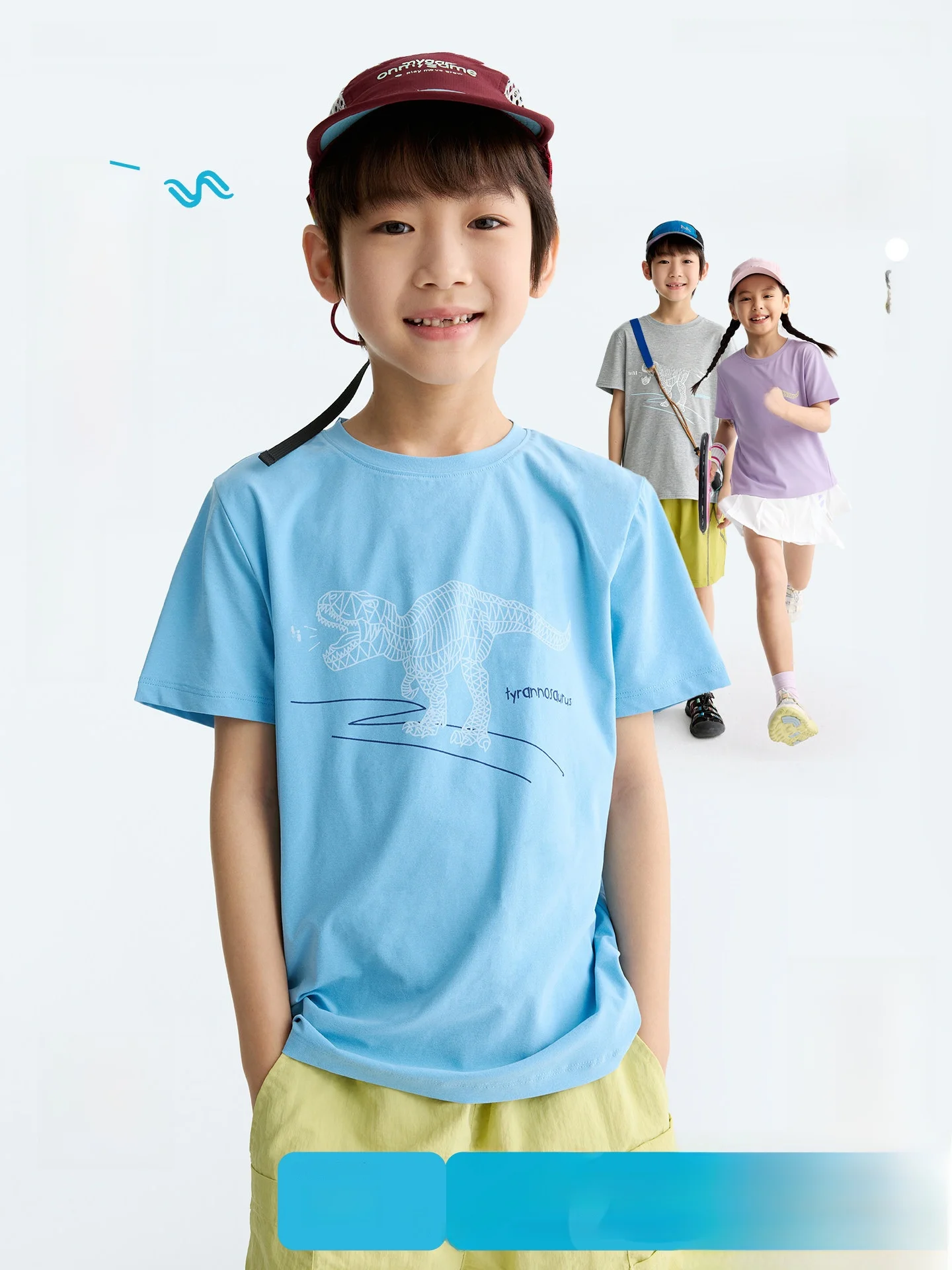 

Quick Dry round Neck Printed T-Shirt for Kids Summer Season Cool Feeling Children's Clothing Unisex Short Sleeve Purrfect Diary
