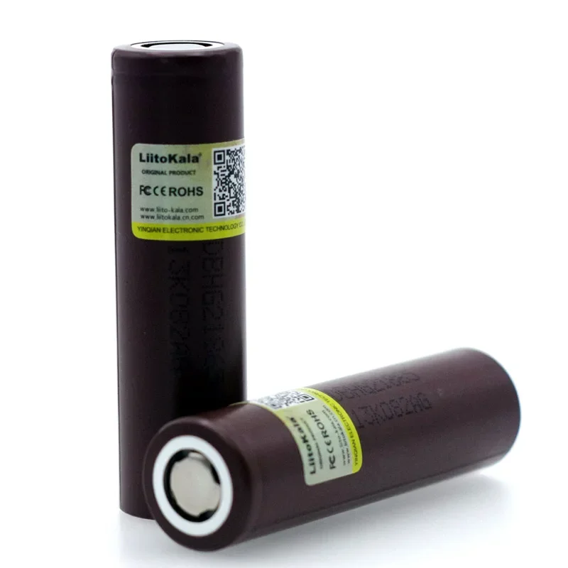 Liitokala-بطارية طاقة مخصصة مع صندوق تخزين ، جديد وأصلي ، HG2 ، 18650 ، 3000mAh ، 3.6V ، تفريغ 20A