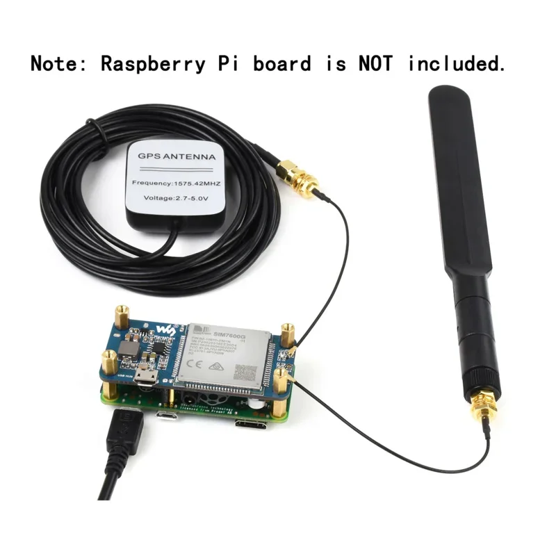 4G LTE GPS SMS GNSS Module USB HUB Board HAS Starter Kit For RasPi RPI 0W Raspberry Pi 0 Zero 2 WH 2 3B Plus 3 A 4 Model B 4