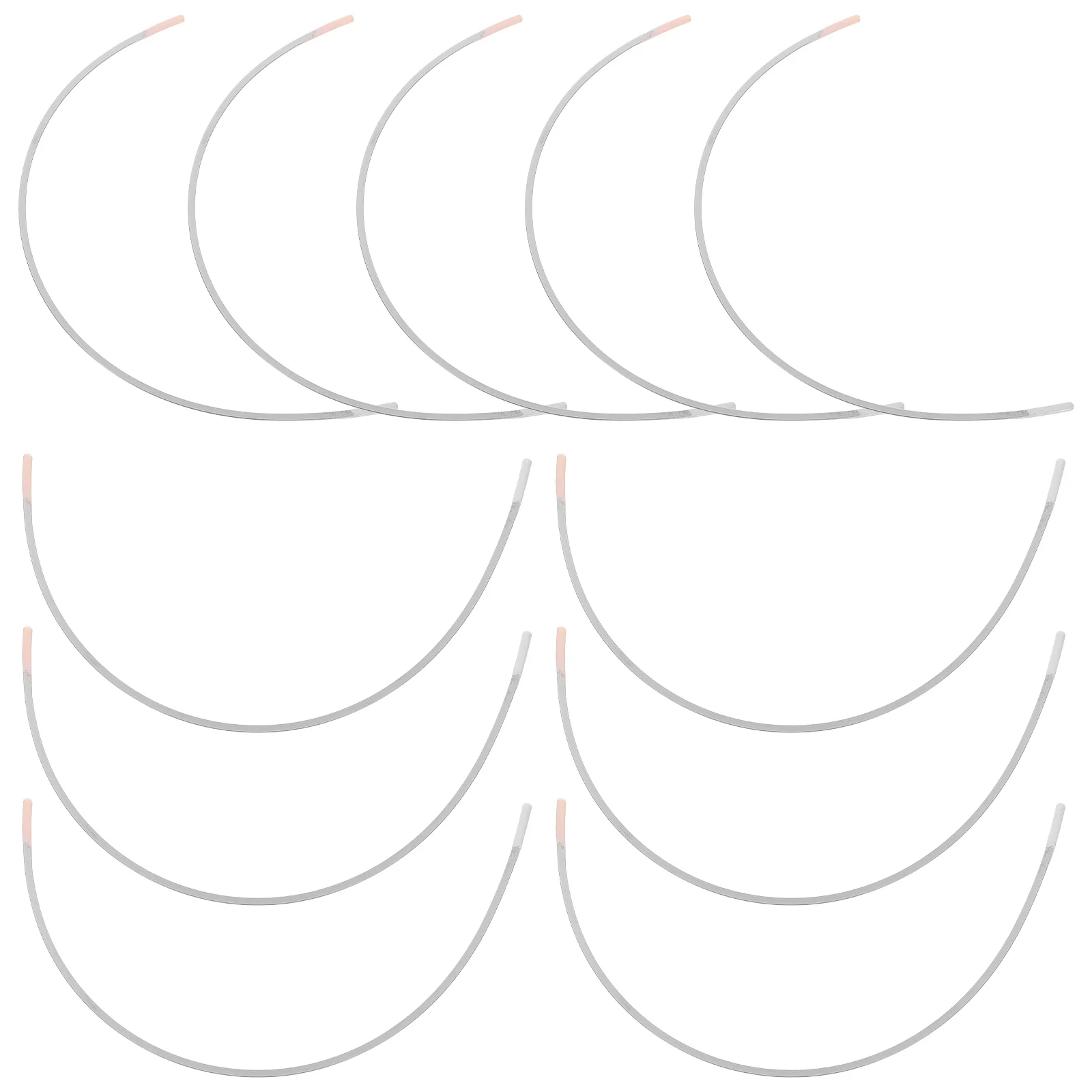 10 Pairs Stainless Steel Rim Accessories for Lingerie Underwire Miss An Fittings