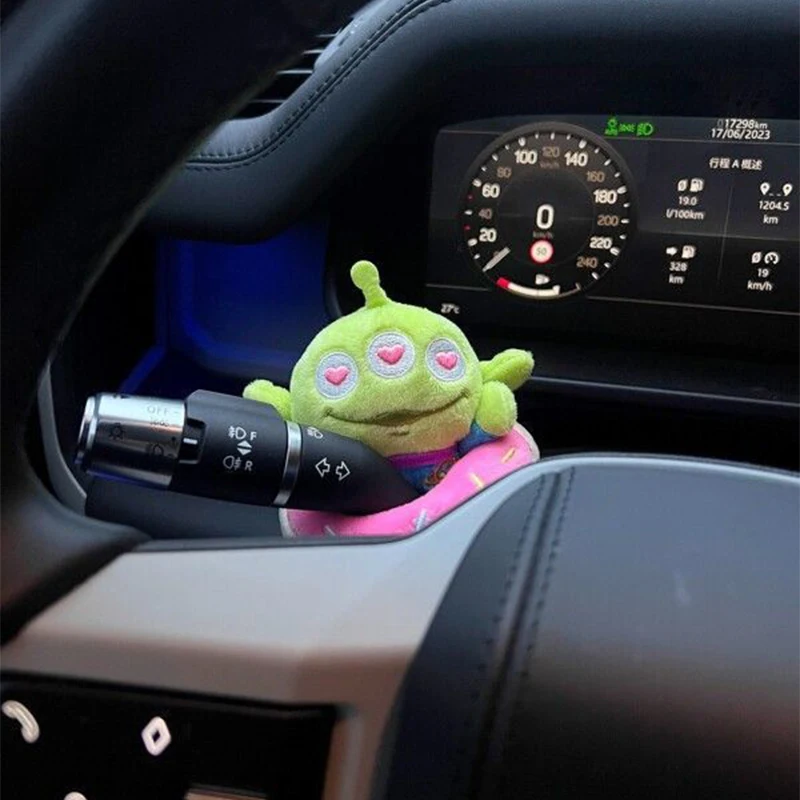 Disney Alien Wiper Decorate Doll Anime Toy Story Three-Eyed Alien Car Turn Signal Accessories Girls Cartoon Plush Toy Gift