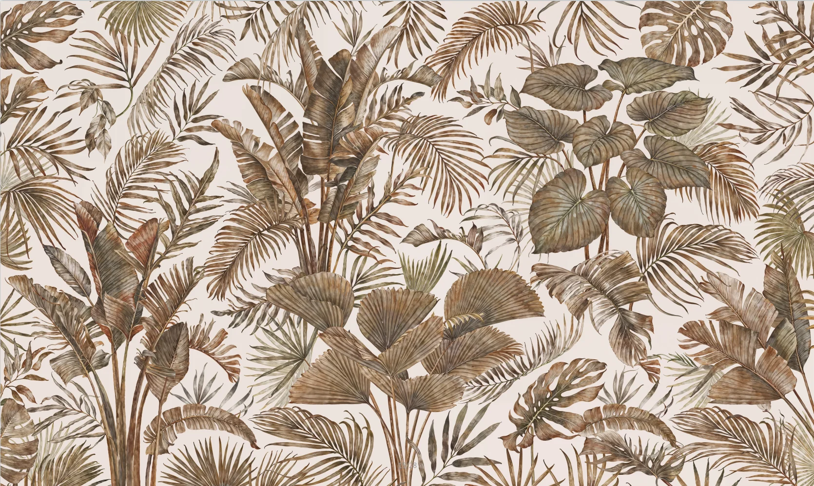 

Custom size wallpaper tropical rainforest plant leaf forest background wall home decoration self-adhesive relief material mural