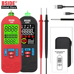 BSIDE Smart tester Digital Multimeter Rechargeable Professional Automatic Voltage Tester Handheld VFC AC DC Diode Capacitor