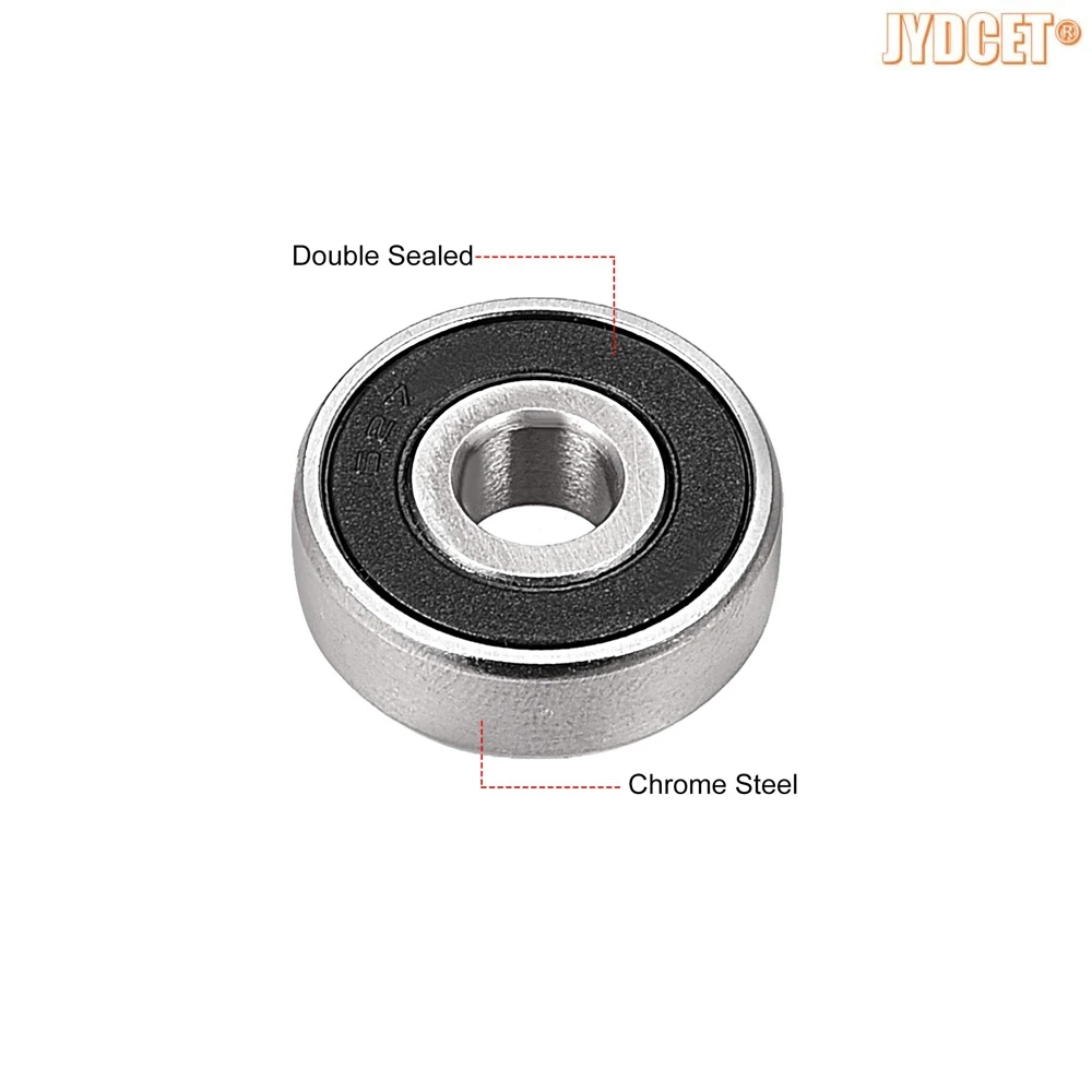 627-2RS Deep Groove Ball Bearing Double Sealed 7x22x7mm Chrome Steel for Scooters Elevators Skateboards RC Car Boat Plane