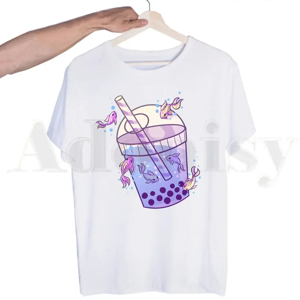 

Bubble Milk Tea Boba Milk Tea Harajuku T-shirts Summer Men/Women Hip Hop Funny Print Tshirt Streetwear t shirts Short Sleeve