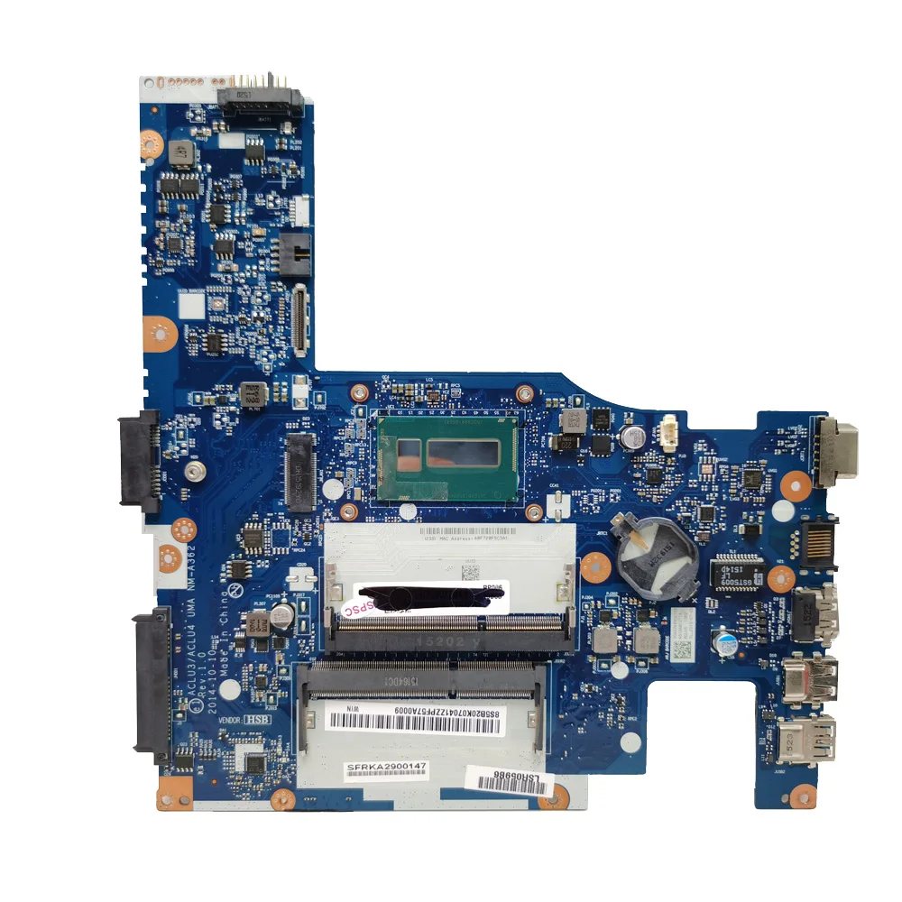 Para LENOVO Ideapad G50-80 placa base ACLU3/ACLU4 NM-A362 5B20H54321 SR1EN I3-4030U DDR3 placa base para ordenador portátil probada OK