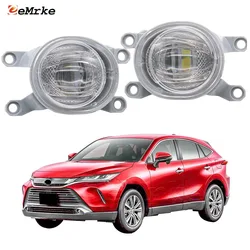 LED Fog Light Assembly for Toyota Harrier IV XU80 Venza 2020 2021 2022 2023 Car PTF Daytime Running Lights Fog Driving Lamp DRL