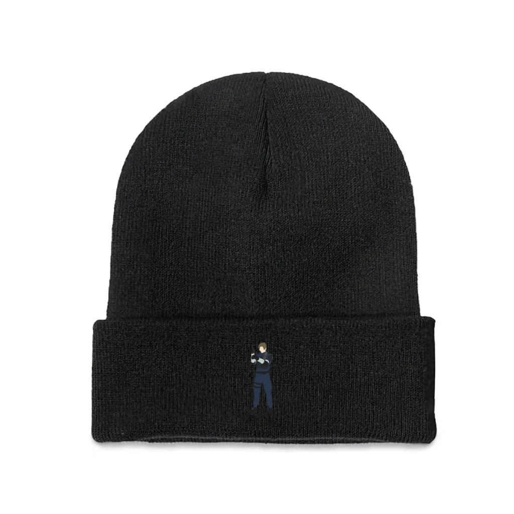 Fan Leon Games Kennedy Surviva Beanie Knitted Hat Caps Fur Women Men Bonnet Winter Warm