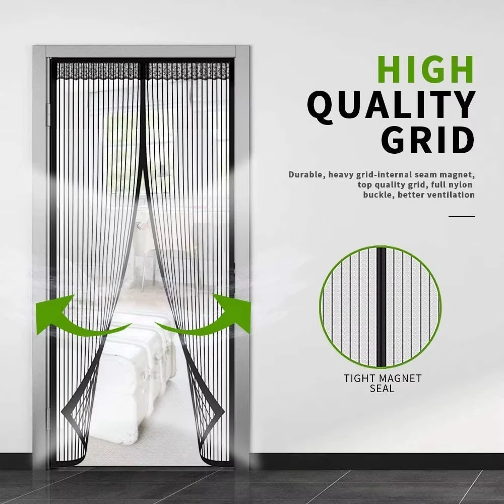 No-Punch Magnetic Mosquito-Proof Door Curtain Summer Bedroom Door Curtain Automatic Closing Anti-Mosquito And Fly