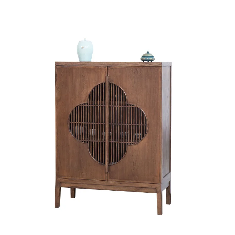 

New Chinese style, solid wood, meal side, storage, old elm, tea, storage