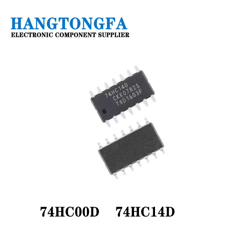100PCS  IC  74HC00D  74HC14D  SOP-14 NEW   74HC00D  74HC14D SMD  IN STOCK