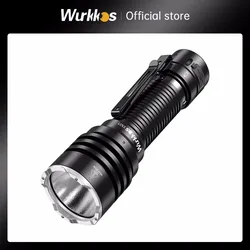 Wurkkos 충전식 전술 손전등, TS23 21700, XHP70.3 HI LED, 5000Lm 토치, IPX8 방수, 두 그룹 모드 EDC 테일 스위치