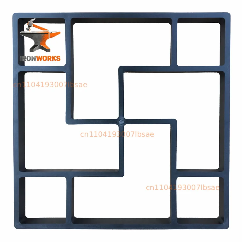 Square concrete cement brick manual paving mold, cultural stone plastic floor mold