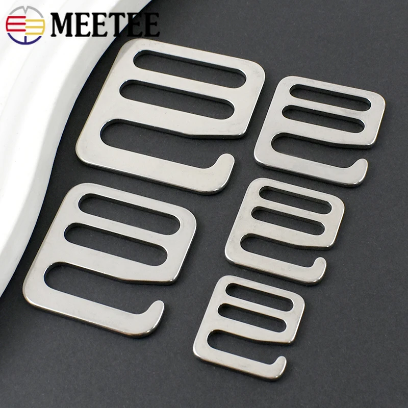 

5/10/20Pcs 16-31mm Stainless Steel Buckle G Hook Backpack Shoulder Strap Adjust Buckles Tri Slider Clasp DIY Hardware Accessory