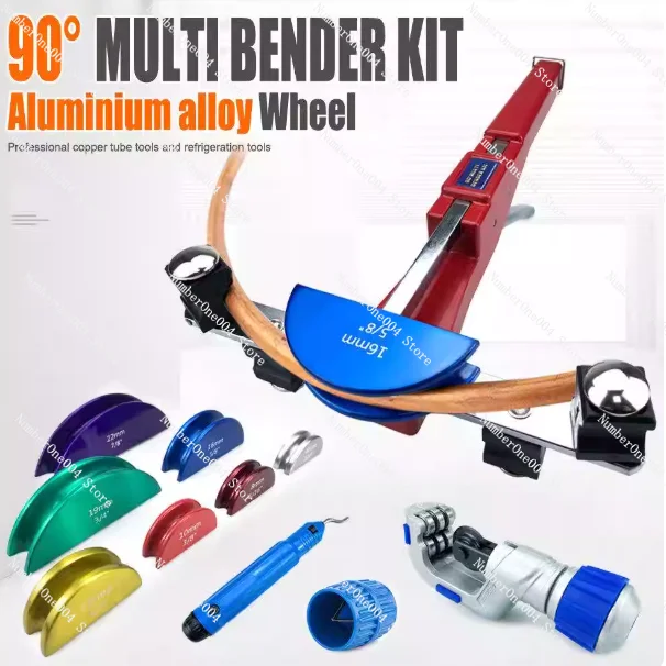 

Комбинированный трубогиб CT-999F-C (новая пластиковая коробка), ручная алюминиевая пластина 6–22 мм, трудосберегающая трещотка с CT-532