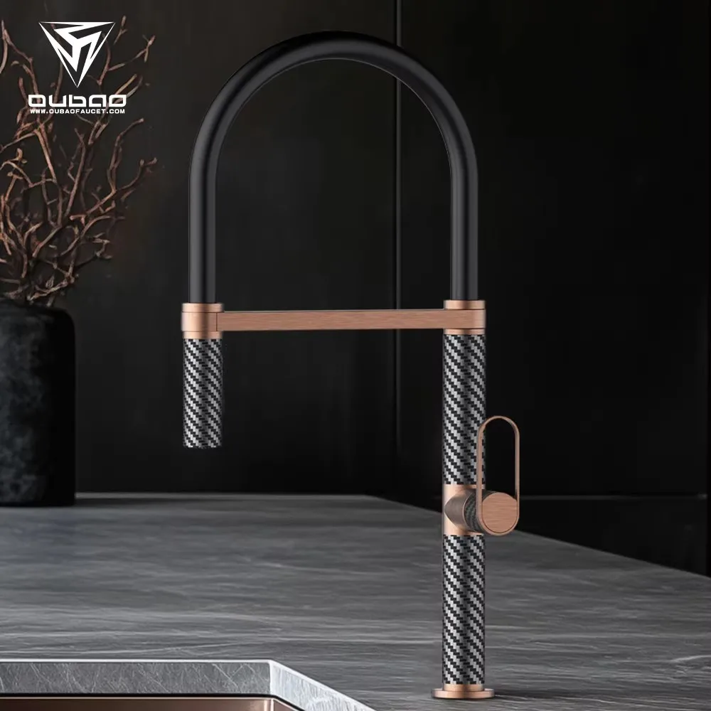Modern Hot and Cold Water Mixer Tap Silicone Spout Stainless Steel Kitchen Faucet With Flexible 360 Degree Rotation Sprayer