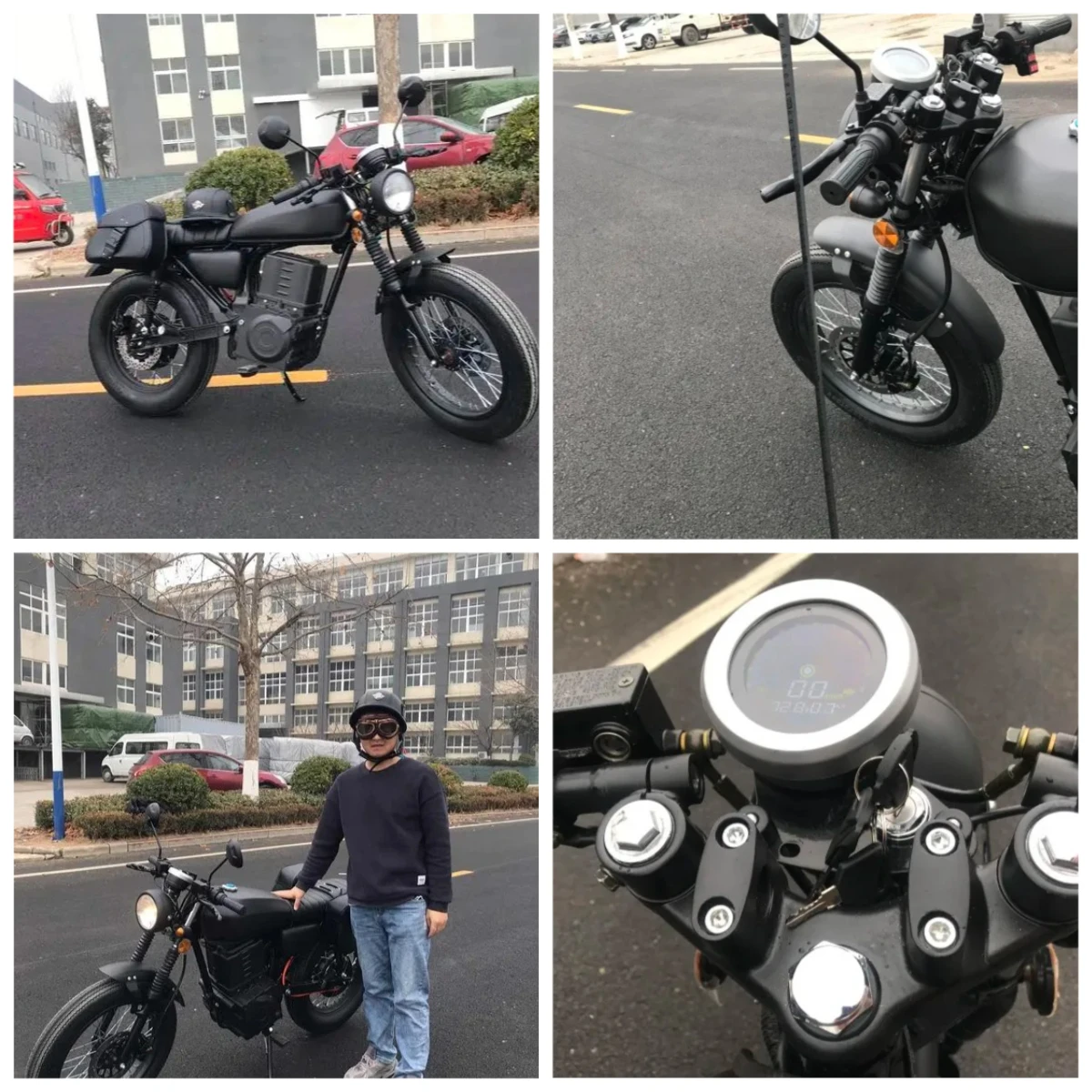 

STLFchina wholesale price fancy vintage electric vintage cafe racerspeed 90km max range100km racer3000w72v42ah lithium battery