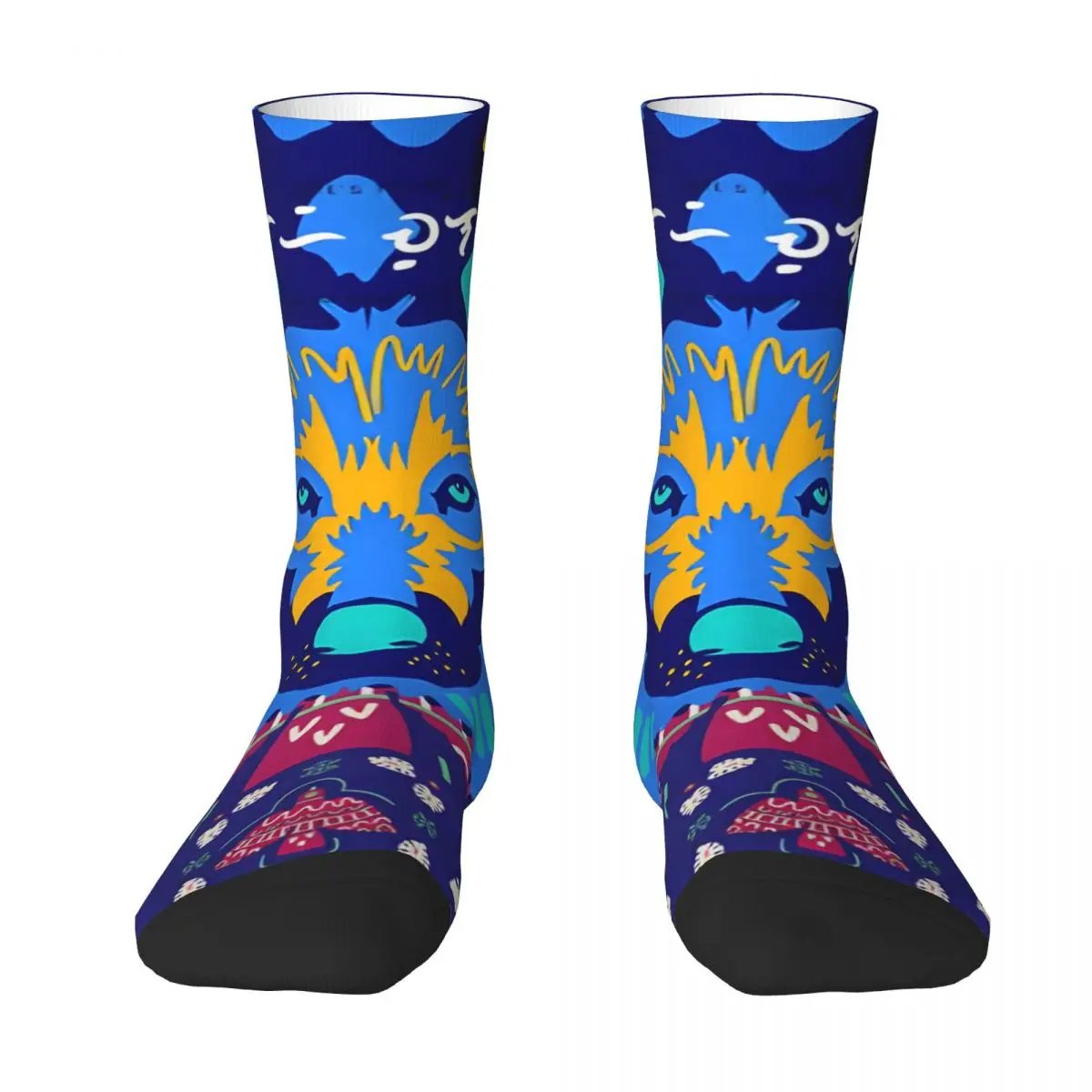 The Wolf Sock Printed Man Polyester