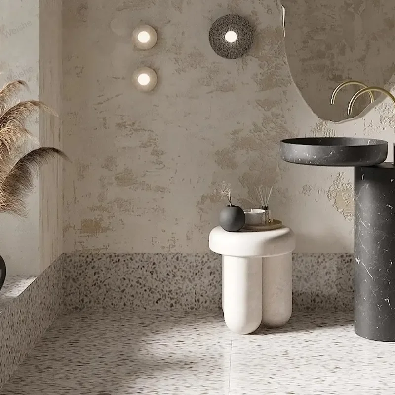 Vintage marble pedestal sink: antique freestanding pool for luxury villa balconies and boutique resorts - weatherproof
