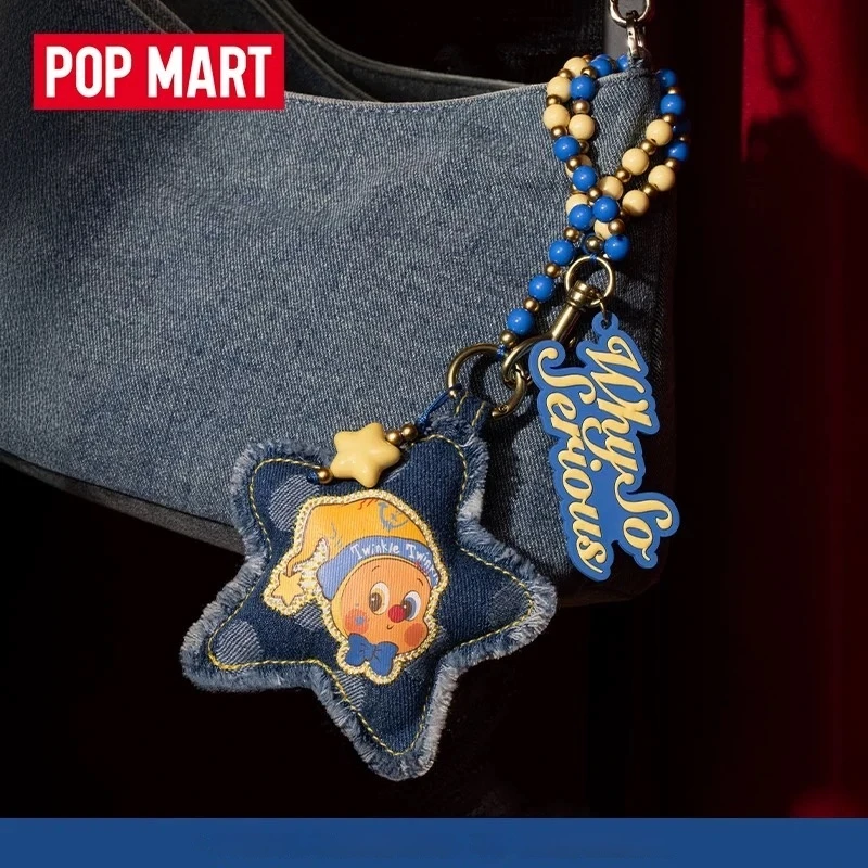 

POPMART Why So Serious Series Hanging Chain Blind Box Labubu Crybaby Dimoo Molly Pendant Decor Chain Mystery Box Halloween Gift