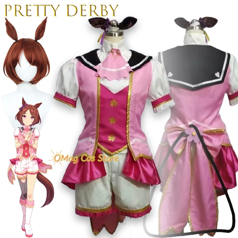 

Женщины Мужчины Аниме Ролевая Игра COS Uma Musume Pretty Derby Sakura Bakushin O Косплей Костюм Хэллоуин Рождество Карнавал