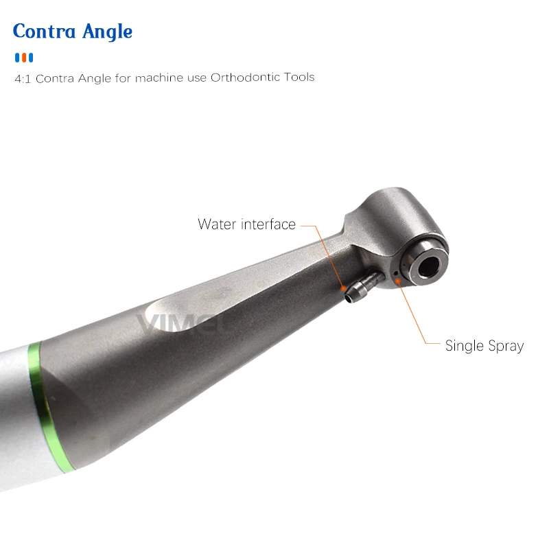 

Dental 4:1 Contra Angle Handpiece Orthodontic Tools E Type Dentist Tool