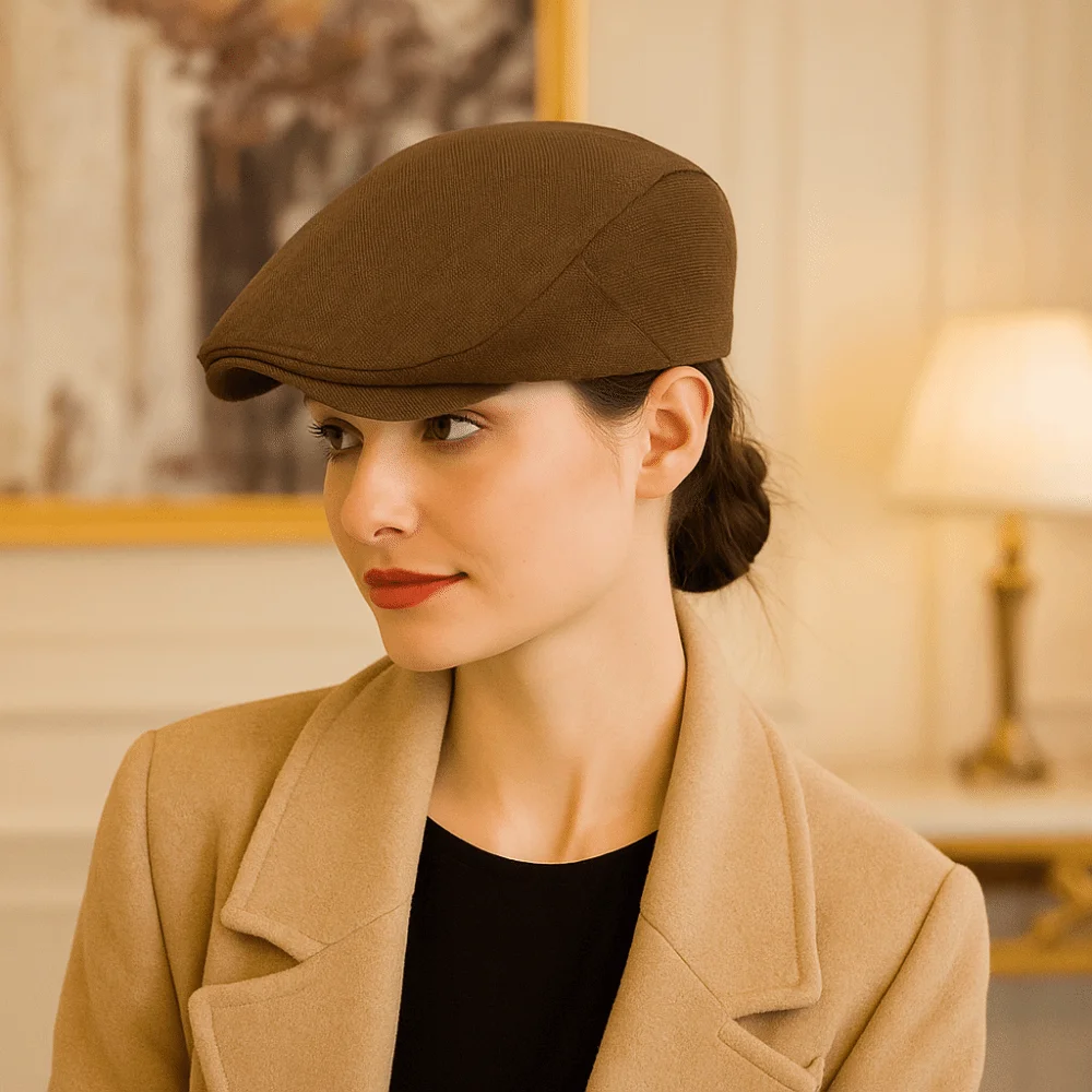 

Curved Brimmed Hat Breathable Peaked Cap Plain Design Vintage Flat Hats Comfortable Casual Forward Hat Photography