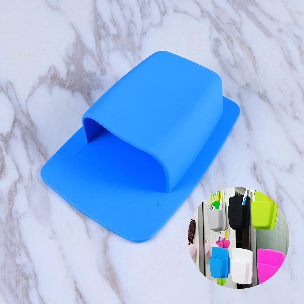 

Toothbrush Holder Toothpaste Storage Organizer Mason Jar Soap Dispenser Silicone