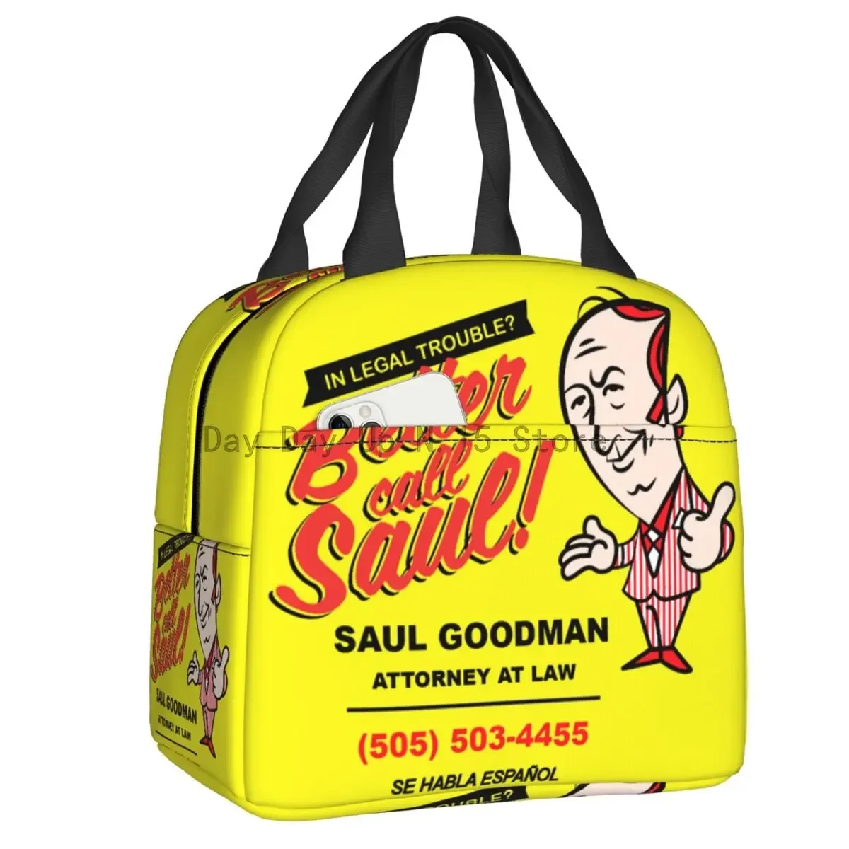 Better Call Saul Saul Goodman Insulated Lunch Bag Women Waterproof Breaking Bad Thermal Cooler Lunch Tote Beach Camping Travel