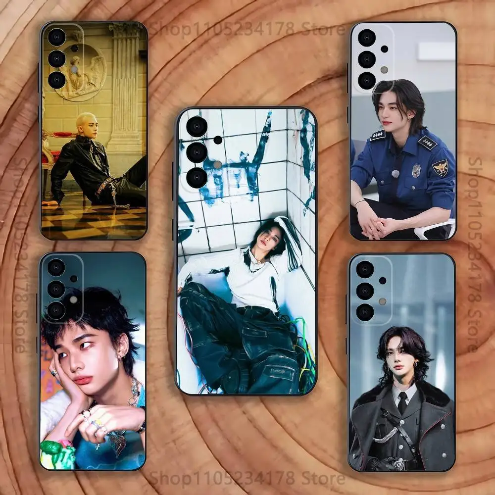 

Phone Case for Samsung S series s21 s22 s23 s24 s25 FE Plus Ultra HOT Singer H-Hyunjins TPU Soft to Skin-friendly case